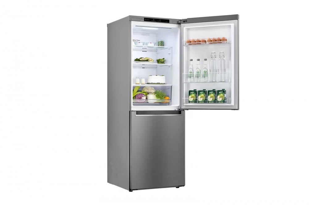 Hajm 306 l | Pastki muzlatgich kamerali LG sovutgich | Kulrang| DoorCooling⁺™ | Smart Inverter Compressor