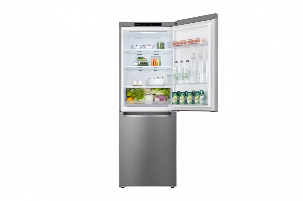 Hajm 306 l | Pastki muzlatgich kamerali LG sovutgich | Kulrang| DoorCooling⁺™ | Smart Inverter Compressor