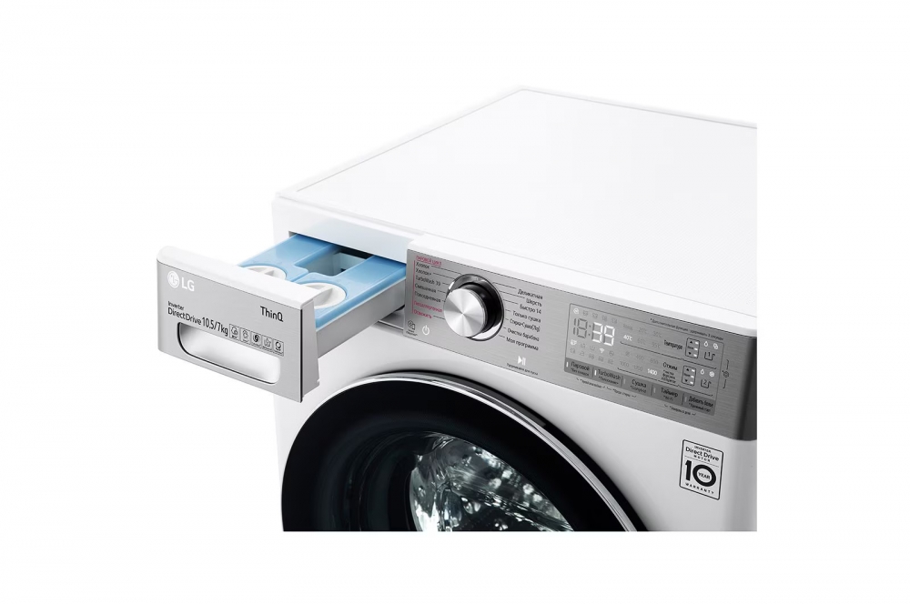 Стиральная машина с сушкой LG TW4V9RD9E AI DD™ 10.5/7 кг