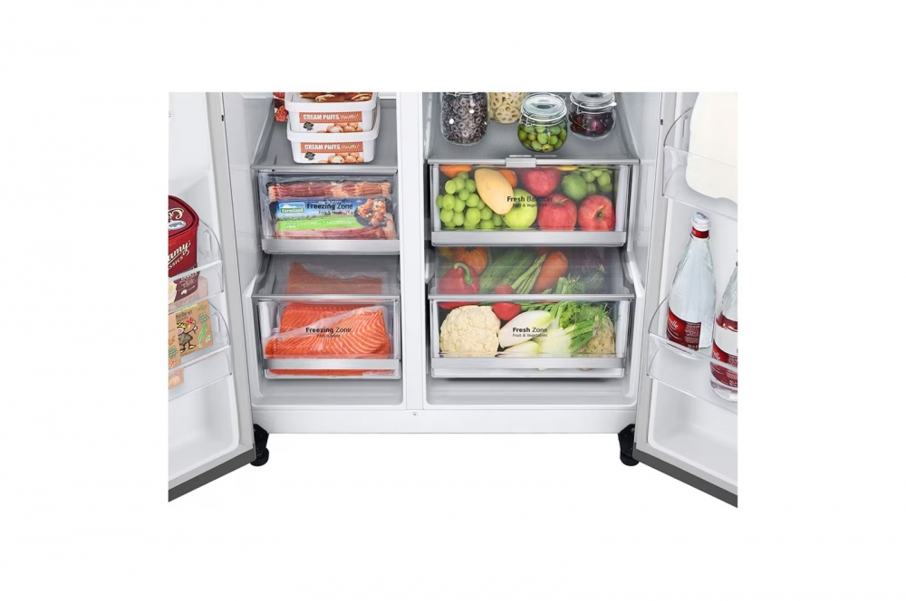 Hajm 647 l | LG Side-by-Side sovutgich | DoorCooling+™ | Smart Inverter Compressor