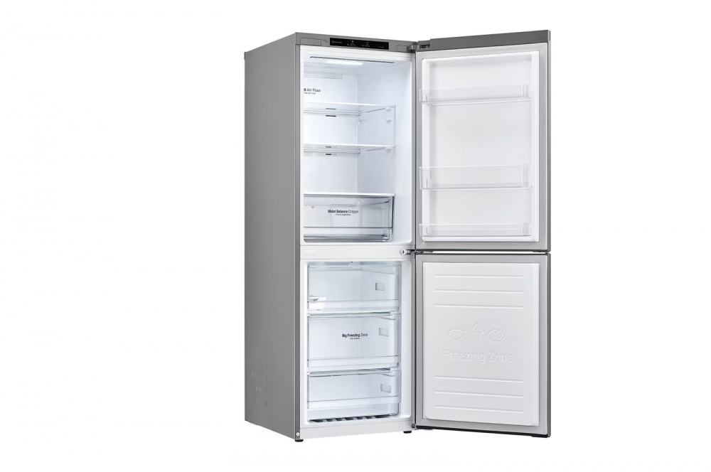 Hajm 306 l | Pastki muzlatgich kamerali LG sovutgich | Kulrang| DoorCooling⁺™ | Smart Inverter Compressor