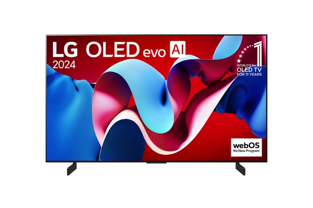 42-дюймовый телевизор Smart TV LG OLED evo AI C4 4K OLED42C4