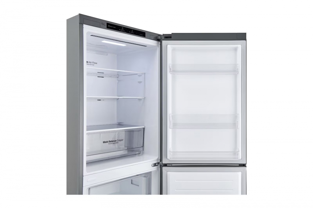 Hajm 306 l | Pastki muzlatgich kamerali LG sovutgich | Kulrang| DoorCooling⁺™ | Smart Inverter Compressor