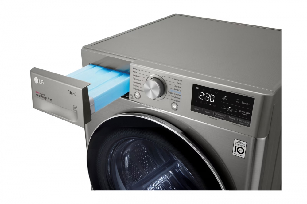Сушильная машина LG DC90V5V9S с тепловым насосом 9 кг