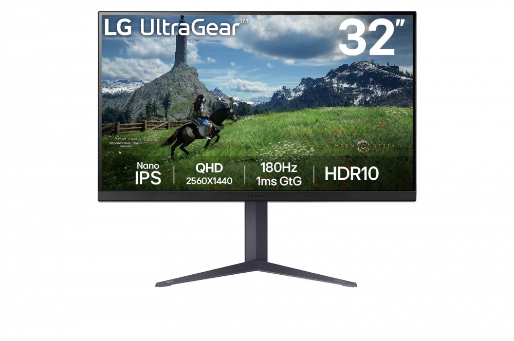 32 dyuymli UltraGear™ QHD Nano IPS o‘yin monitori, 180 Gts yangilanish tezligi | 1ms (GtG), HDR10