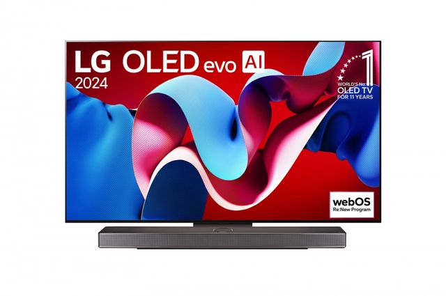 55-дюймовый телевизор Smart TV LG OLED evo AI C4 4K OLED55C4
