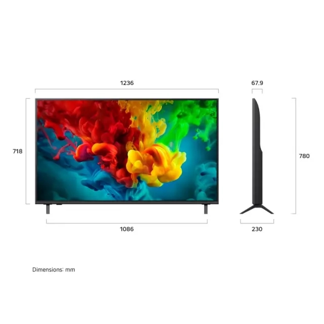 55-дюймовый телевизор Smart TV LG QNED evo AI QNED83 Mini LED 4K 2026