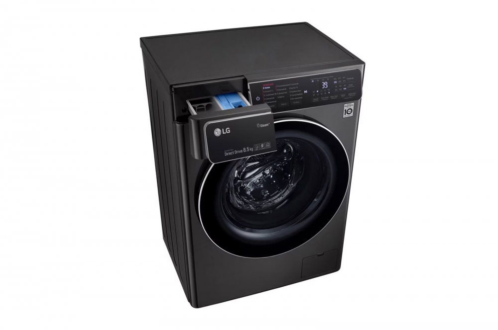 Стиральная машина узкая LG F2T9GW9P с паром, технология AI DD, 8,5 кг