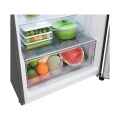 Hajm 395 l | Yuqori muzlatgich kamerali LG sovutgich | Kulrang | DoorCooling+™ | HygieneFresh+™ | Smart Inverter Compressor