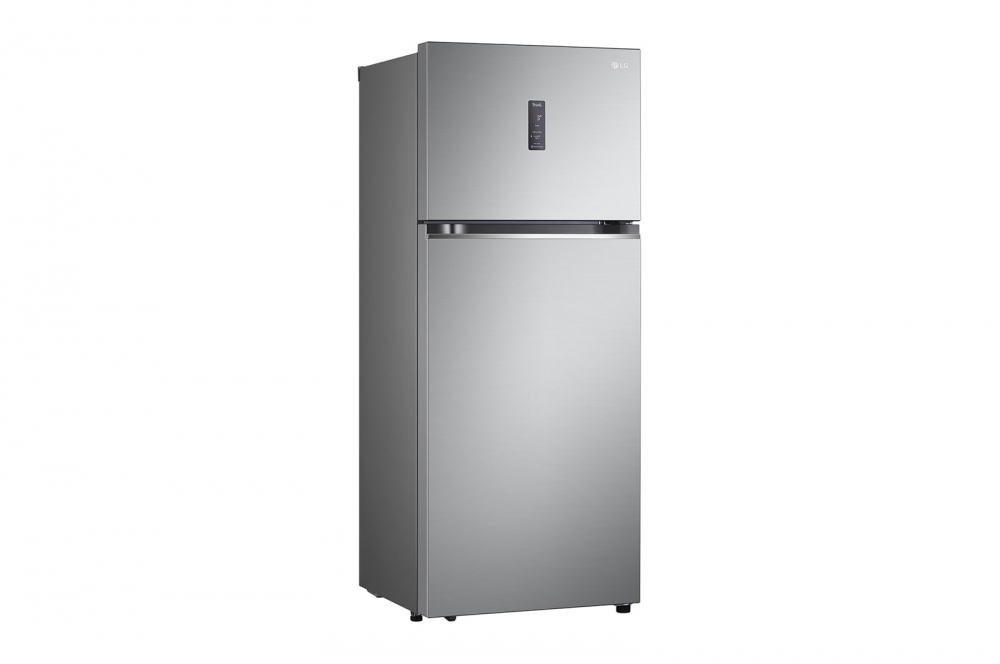 Hajm 395 l | Yuqori muzlatgich kamerali LG sovutgich | Kulrang | DoorCooling+™ | HygieneFresh+™ | Smart Inverter Compressor