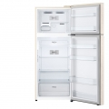 Hajm 395 l | Yuqori muzlatgich kamerali LG sovutgich | Qaymoq rang | DoorCooling+™ | HygieneFresh+™ | Smart Inverter Compressor