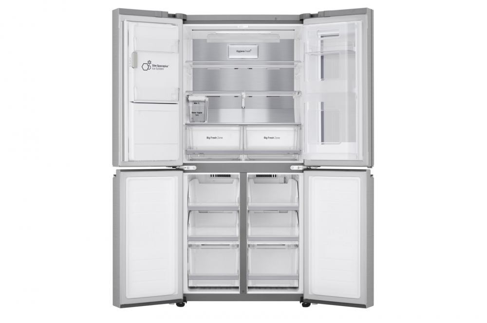 Hajm 422 l | LG InstaView Door-in-Door sovutgich | Po'lat | DoorCooling⁺™ | LG sovutgich ThinQ | Linear Inverter Compressor