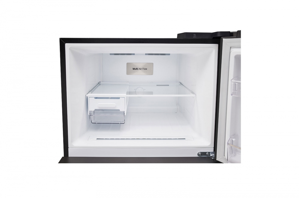 Hajm 461 l | Yuqori muzlatkich kamerali LG sovitkich | Qora rang | DoorCooling+™ | HygieneFresh+™ | Smart Inverter Compressor