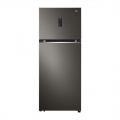 Hajm 395 l | Yuqori muzlatgich kamerali LG sovutgich | Qora | DoorCooling+™ | HygieneFresh+™ | Smart Inverter Compressor
