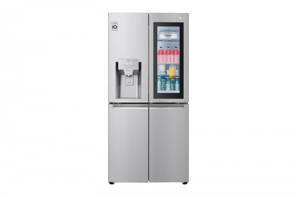 Hajm 422 l | LG InstaView Door-in-Door sovutgich | Po'lat | DoorCooling⁺™ | LG sovutgich ThinQ | Linear Inverter Compressor
