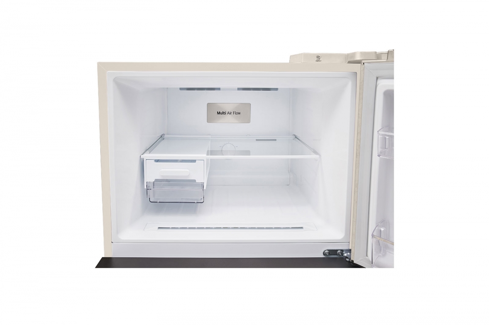 Hajm 461 l | Yuqori muzlatkich kamerali LG sovitkich | Qaymoq rang | DoorCooling+™ | HygieneFresh+™ | Smart Inverter Compressor