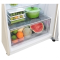 Hajm 395 l | Yuqori muzlatgich kamerali LG sovutgich | Qaymoq rang | DoorCooling+™ | HygieneFresh+™ | Smart Inverter Compressor