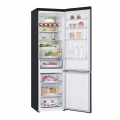 Hajm 384 l | Pastki muzlatgich kamerali LG sovutgich | Qora | DoorCooling⁺™ | Linear Inverter Compressor