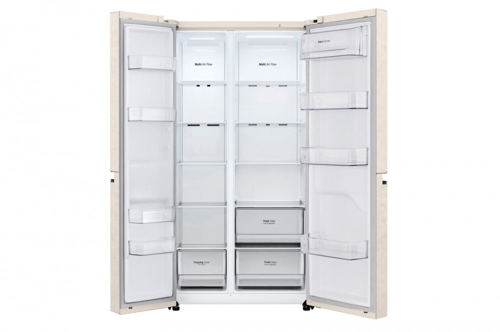 Hajm 643 l | LG Side-by-Side sovutgich |Smart Inverter Comressor | Multi Air Flow | Smart Inverter Compressor