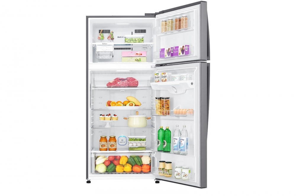 Hajm 506 l | Yuqori muzlatgich kamerali LG sovutgich | Qaymoq rang | DoorCooling⁺™ | Linear Inverter Compressor
