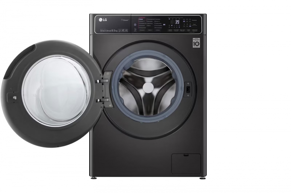 Стиральная машина узкая LG F2T9GW9P с паром, технология AI DD, 8,5 кг