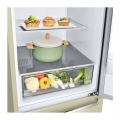 Hajm 341 l | Pastki muzlatgich kamerali LG sovutgich | Qaymoq rang | DoorCooling+™ | Smart Inverter Compressor