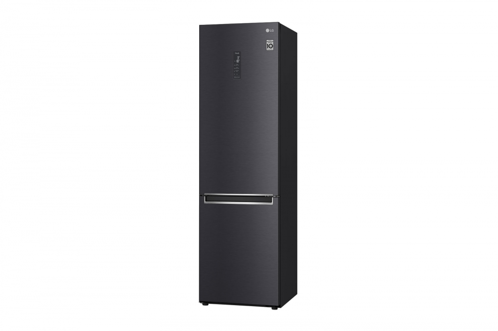 Hajm 384 l | Pastki muzlatgich kamerali LG sovutgich | Qora | DoorCooling⁺™ | Linear Inverter Compressor