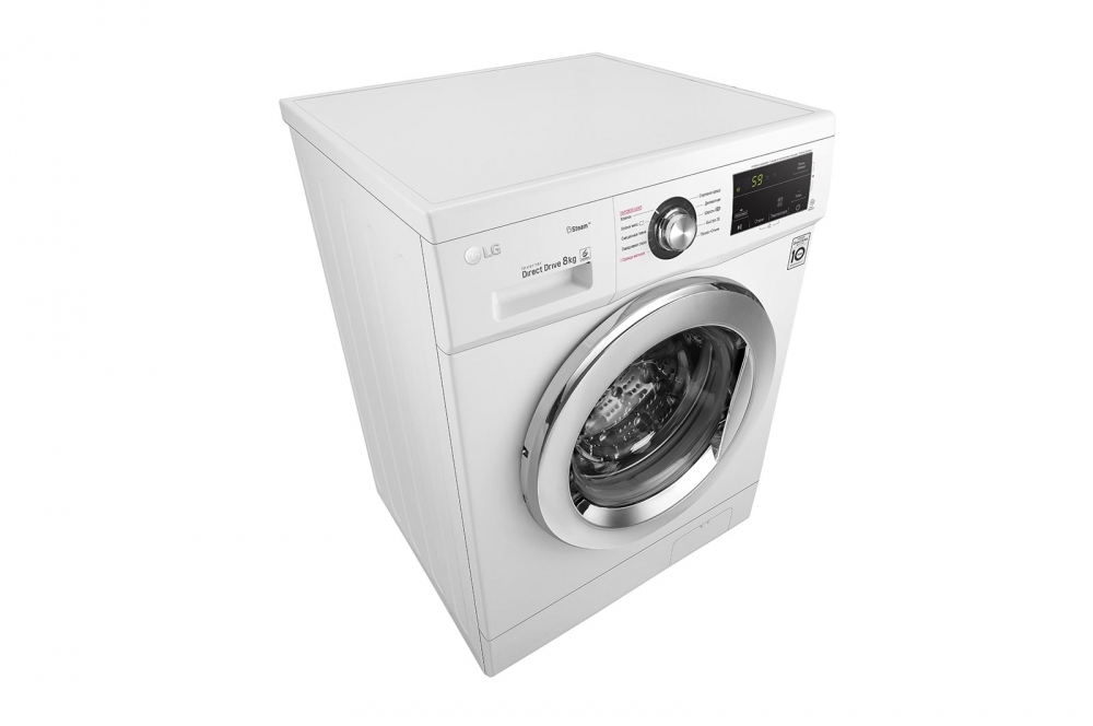 Стиральная машина LG F4J3TS2W, функция пара Steam, 8кг