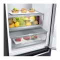 Hajm 384 l | Pastki muzlatgich kamerali LG sovutgich | Qora | DoorCooling⁺™ | Linear Inverter Compressor