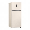 Hajm 395 l | Yuqori muzlatgich kamerali LG sovutgich | Qaymoq rang | DoorCooling+™ | HygieneFresh+™ | Smart Inverter Compressor