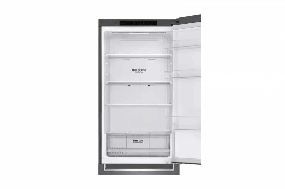 Hajm 341 l | Pastki muzlatgich kamerali LG sovutgich | Kulrang | DoorCooling+™ | Smart Inverter Compressor