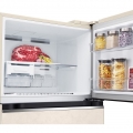 Hajm 395 l | Yuqori muzlatgich kamerali LG sovutgich | Qaymoq rang | DoorCooling+™ | HygieneFresh+™ | Smart Inverter Compressor