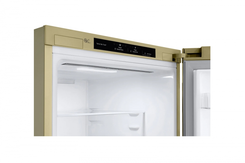 Hajm 341 l | Pastki muzlatgich kamerali LG sovutgich | Qaymoq rang | DoorCooling+™ | Smart Inverter Compressor