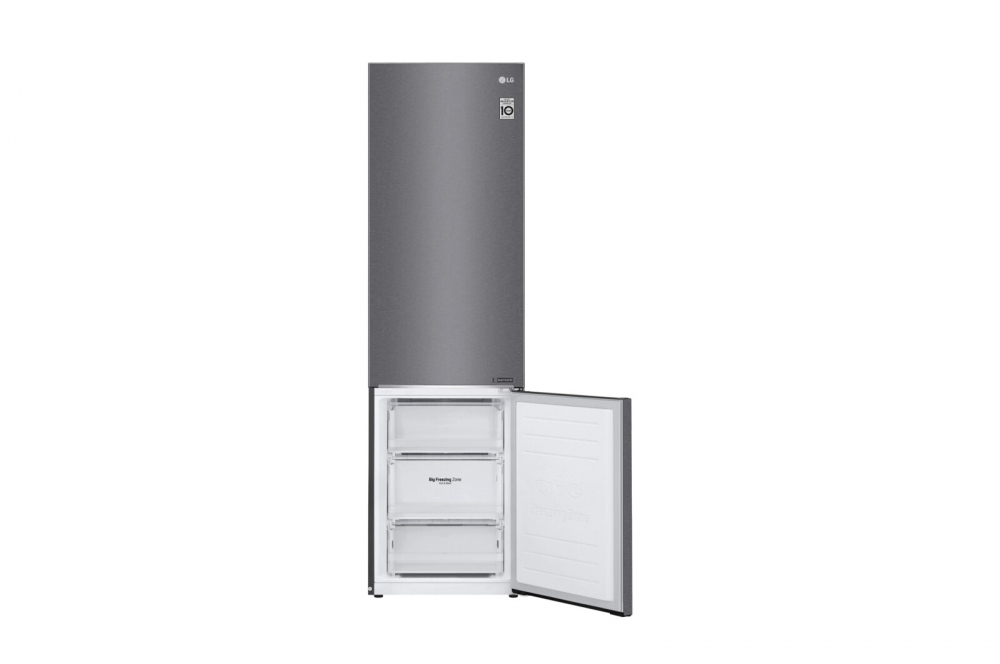 Hajm 384 l | Pastki muzlatgich kamerali LG sovutgich | Kulrang | DoorCooling⁺™ | Linear Inverter Compressor