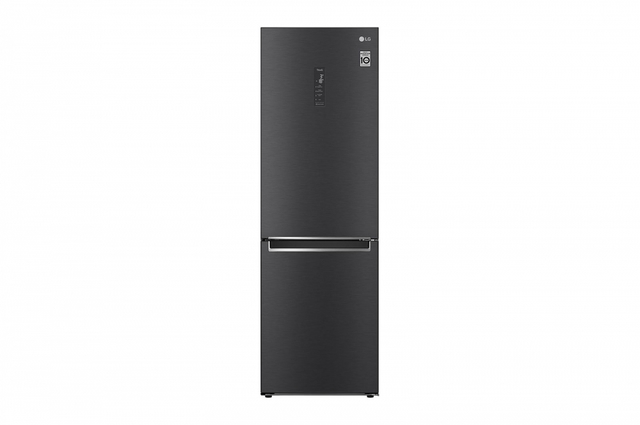 Hajm 341 l | Pastki muzlatgich kamerali LG sovutgich | Qora | DoorCooling⁺™ | Smart Inverter Compressor