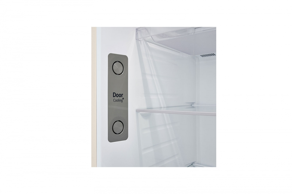 Hajm 461 l | Yuqori muzlatkich kamerali LG sovitkich | Qaymoq rang | DoorCooling+™ | HygieneFresh+™ | Smart Inverter Compressor