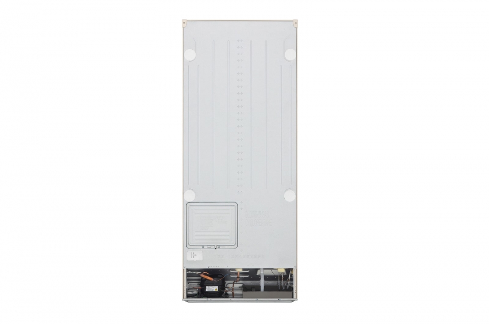 Hajm 395 l | Yuqori muzlatgich kamerali LG sovutgich | Qaymoq rang | DoorCooling+™ | HygieneFresh+™ | Smart Inverter Compressor