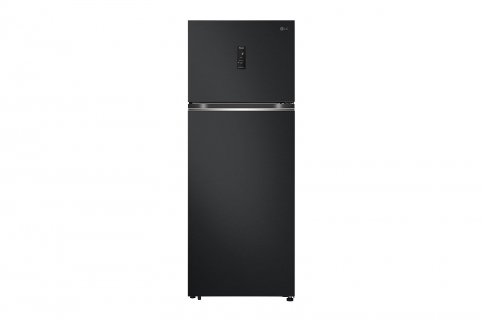 Hajm 461 l | Yuqori muzlatkich kamerali LG sovitkich | Qora rang | DoorCooling+™ | HygieneFresh+™ | Smart Inverter Compressor