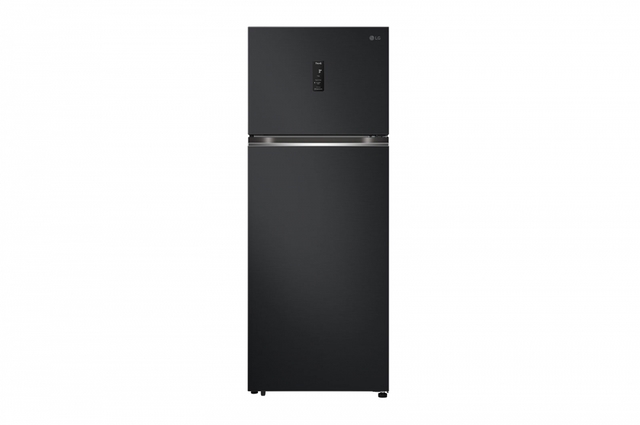 Hajm 461 l | Yuqori muzlatkich kamerali LG sovitkich | Qora rang | DoorCooling+™ | HygieneFresh+™ | Smart Inverter Compressor