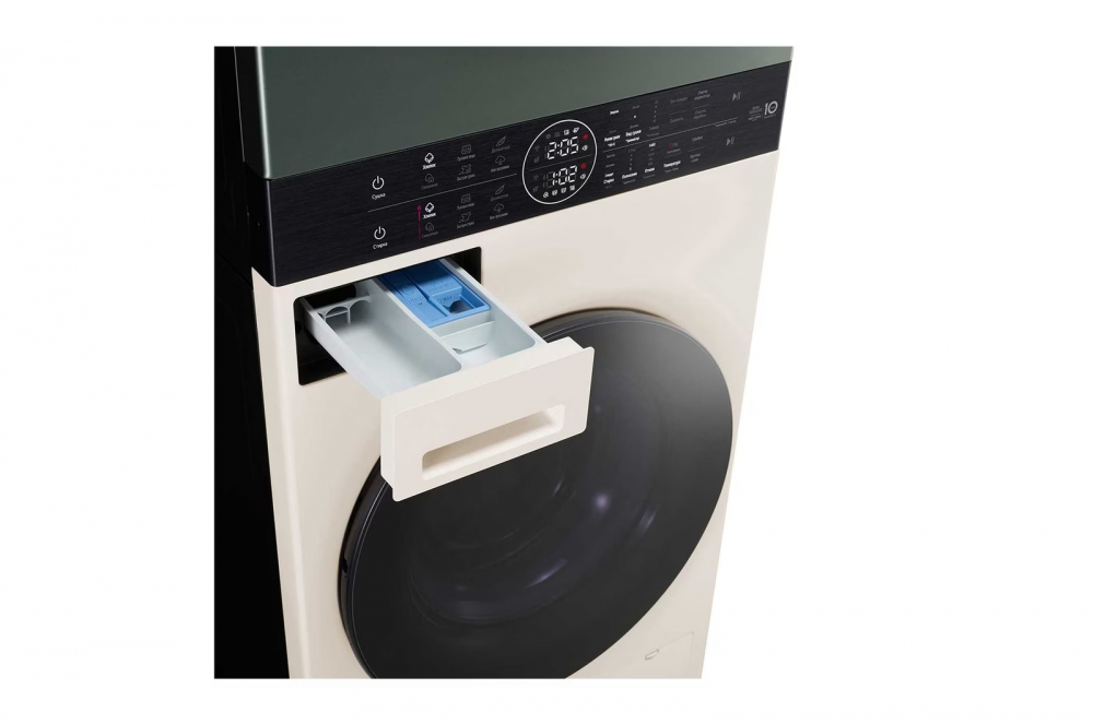 Kir yuvish mashinasi + quritgich LG WashTower, AI DD™ 13/10 kg