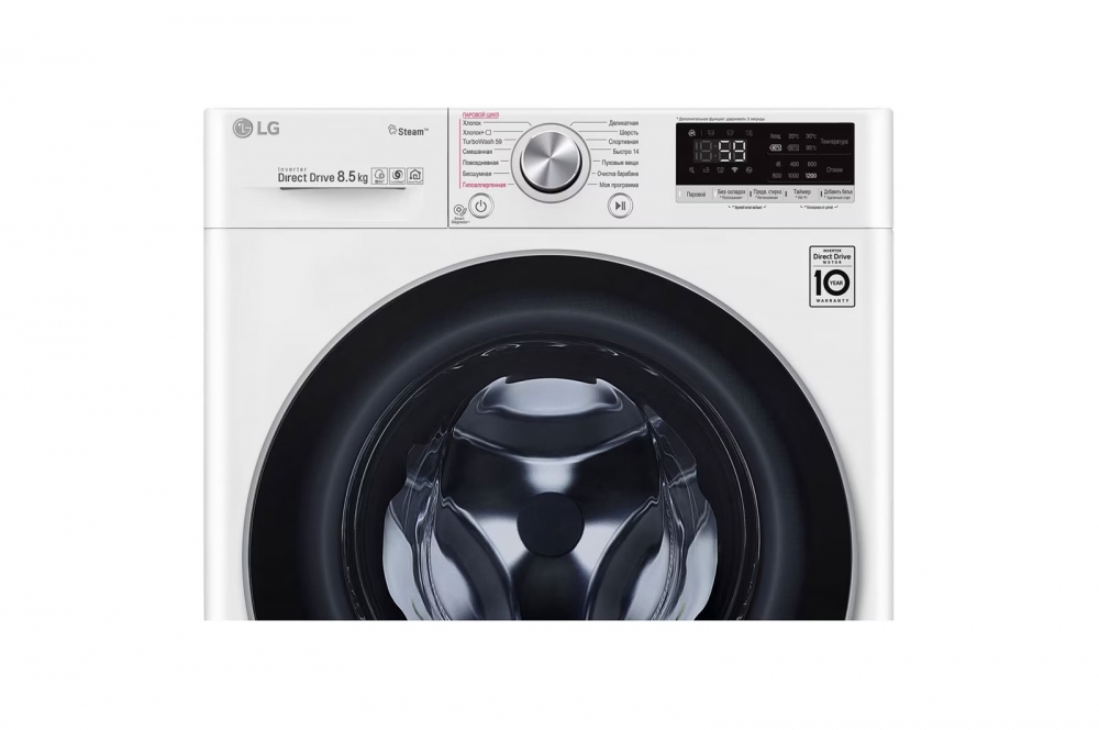 Стиральная машина LG F2V7GW1W AI DD™ 8.5 кг