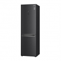 Hajm 341 l | Pastki muzlatgich kamerali LG sovutgich | Qora | DoorCooling⁺™ | Smart Inverter Compressor
