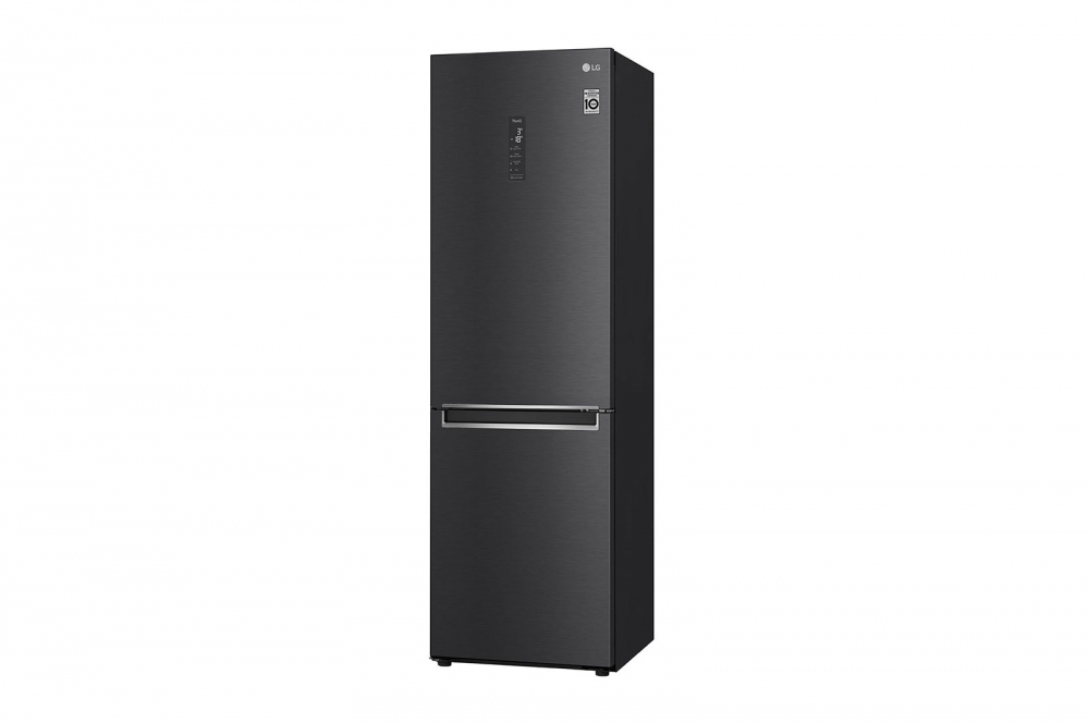Hajm 341 l | Pastki muzlatgich kamerali LG sovutgich | Qora | DoorCooling⁺™ | Smart Inverter Compressor