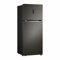 395 hajmli | Yuqori sovutgichli LG kamerali muzlatgich | Qora | DoorCooling+™ | HygieneFresh+™ | Smart Inverter Compressor