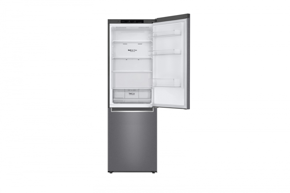 Hajm 341 l | Pastki muzlatgich kamerali LG sovutgich | Kulrang | DoorCooling+™ | Smart Inverter Compressor