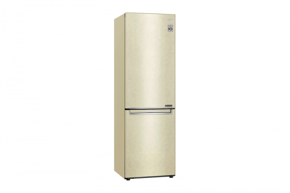 Hajm 341 l | Pastki muzlatgich kamerali LG sovutgich | Qaymoq rang | DoorCooling+™ | Smart Inverter Compressor