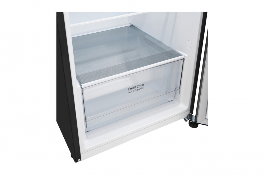 395 hajmli | Yuqori sovutgichli LG kamerali muzlatgich | Qora | DoorCooling+™ | HygieneFresh+™ | Smart Inverter Compressor