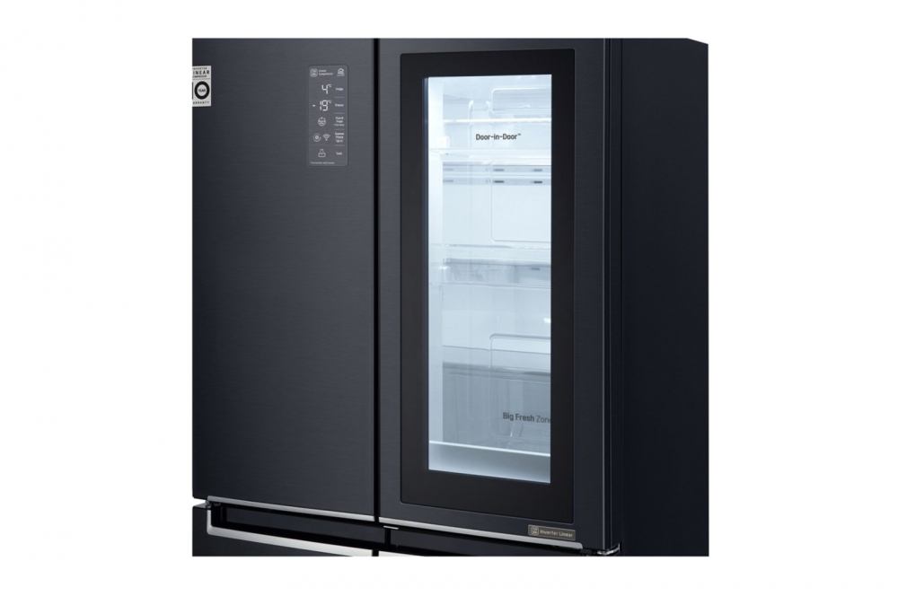 Hajm 458 l | LG InstaView Door-in-Door sovutgich | DoorCooling+™ | HygieneFresh+™ | LG sovutgich ThinQ | Linear Inverter Compressor