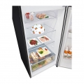 Hajm 461 l | Yuqori muzlatkich kamerali LG sovitkich | Qora rang | DoorCooling+™ | HygieneFresh+™ | Smart Inverter Compressor