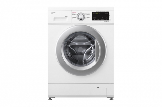 Стиральная машина LG с прямым приводом, 6.5 кг, 6 движений заботы, cтирка с паром Steam™